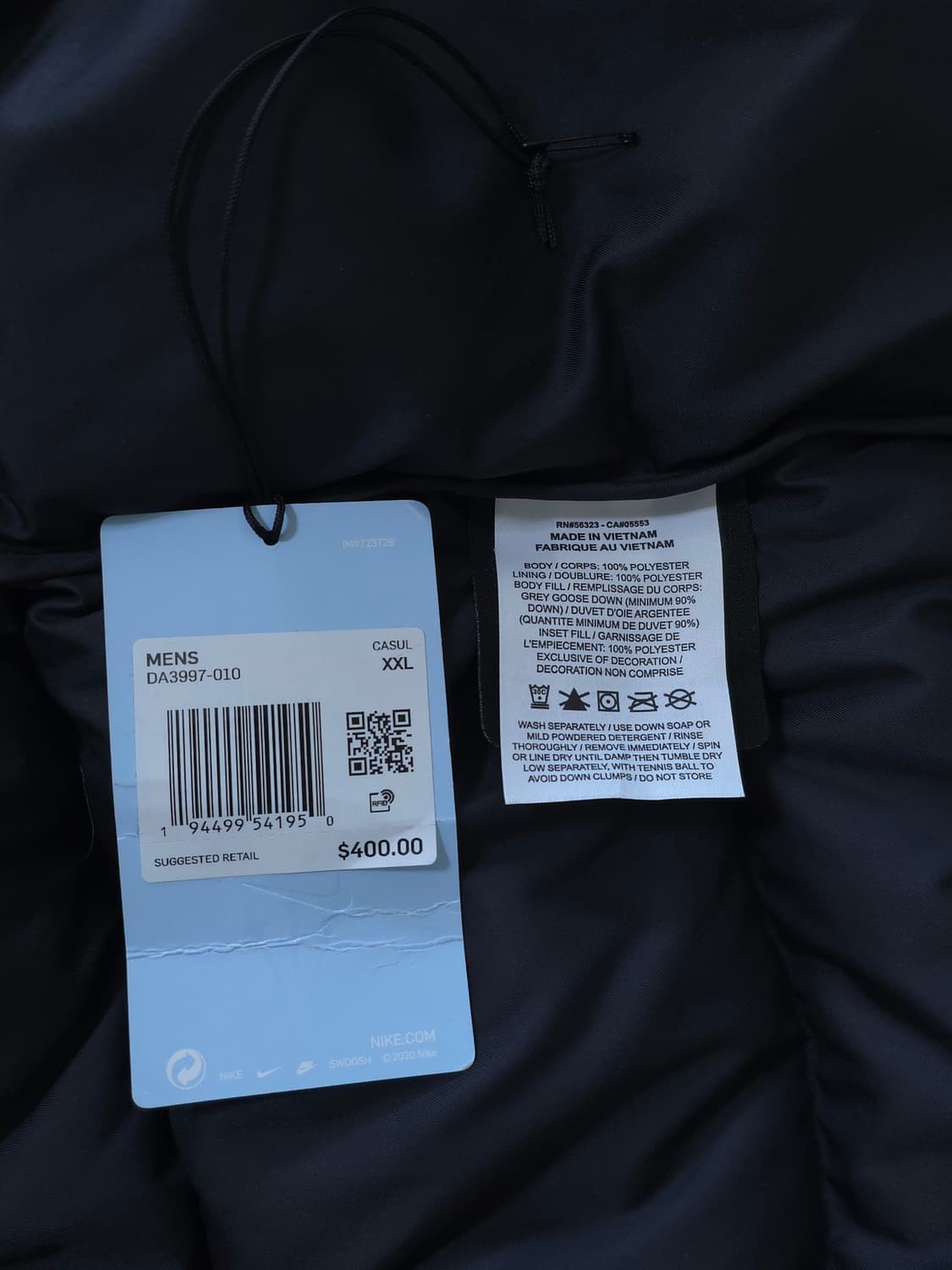 [XXL] 나이키 드레이크 녹타 패딩 블랙(US/EU) 상품이미지9