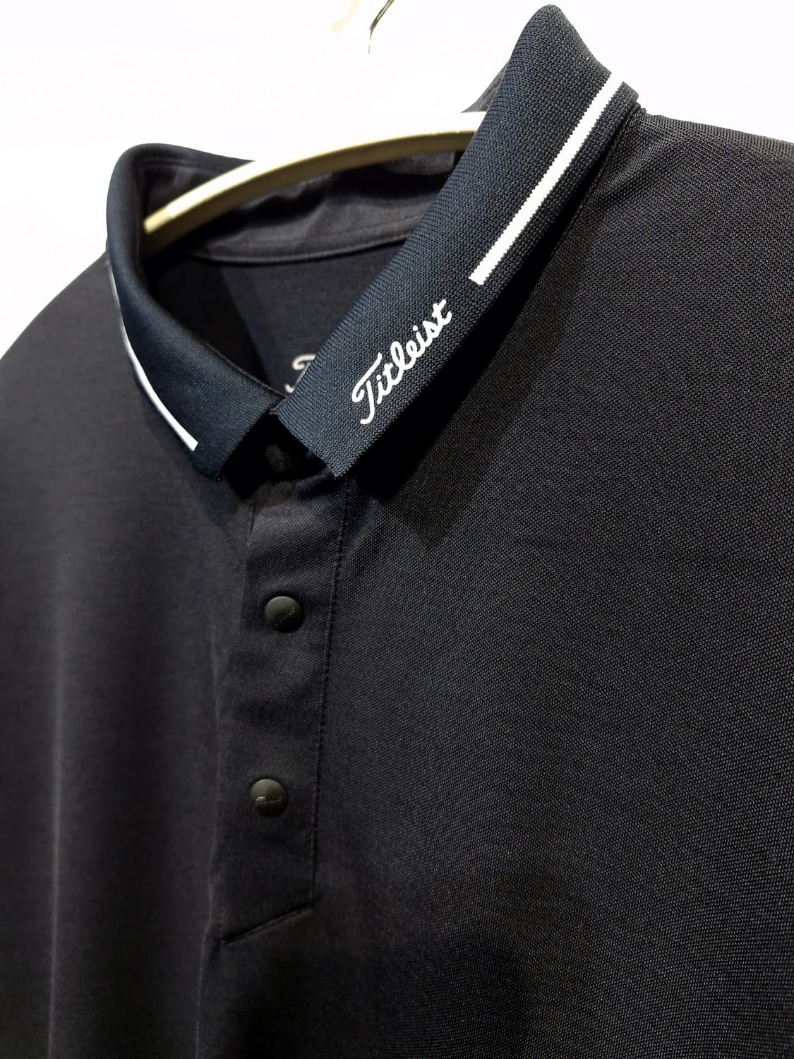 타이틀리스트(Titleist) 반팔 카라 티셔츠 블랙 상품이미지3