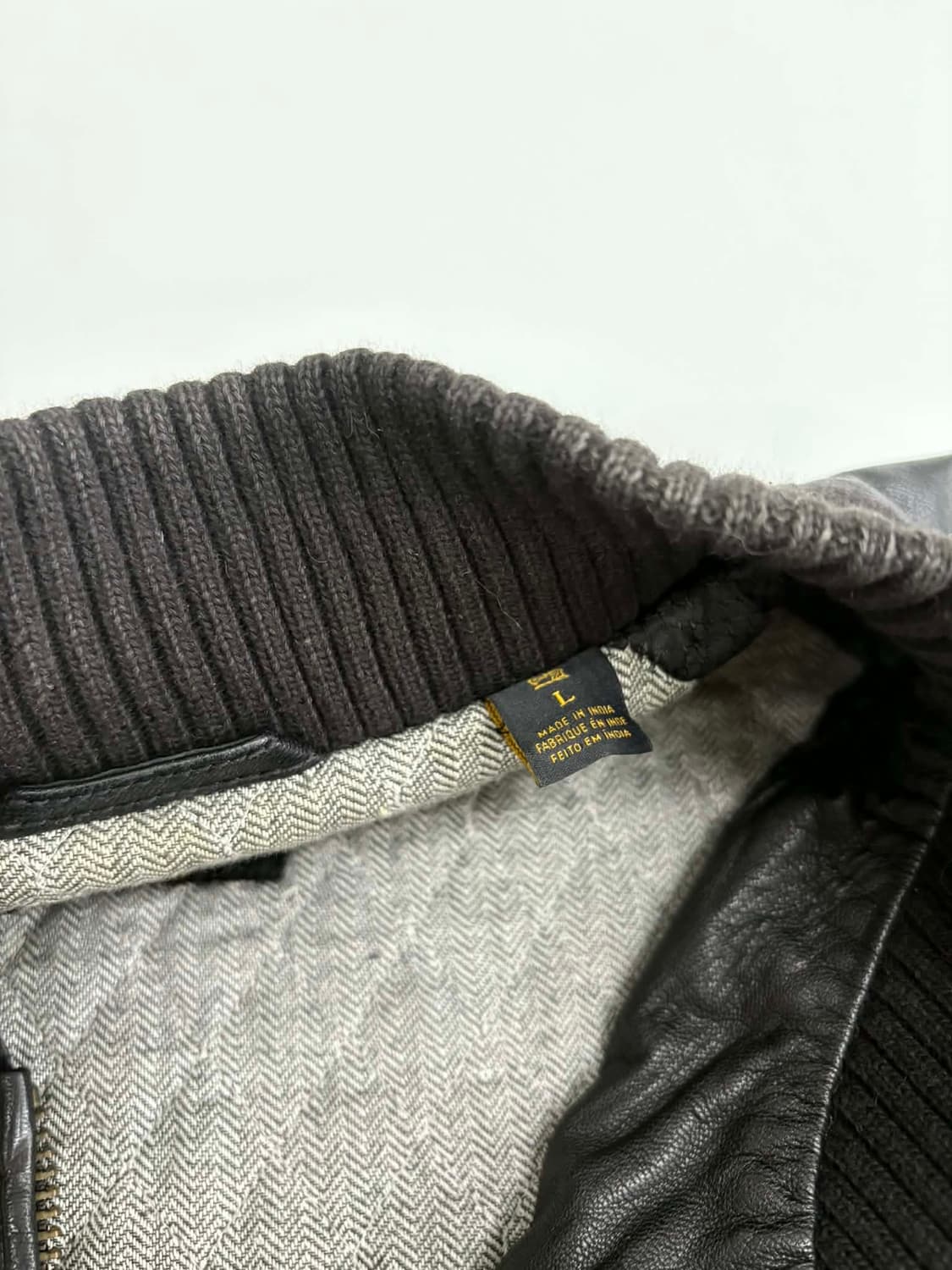 [L] 스카치&소다 빈티지 가죽 봄버 자켓 상품이미지4