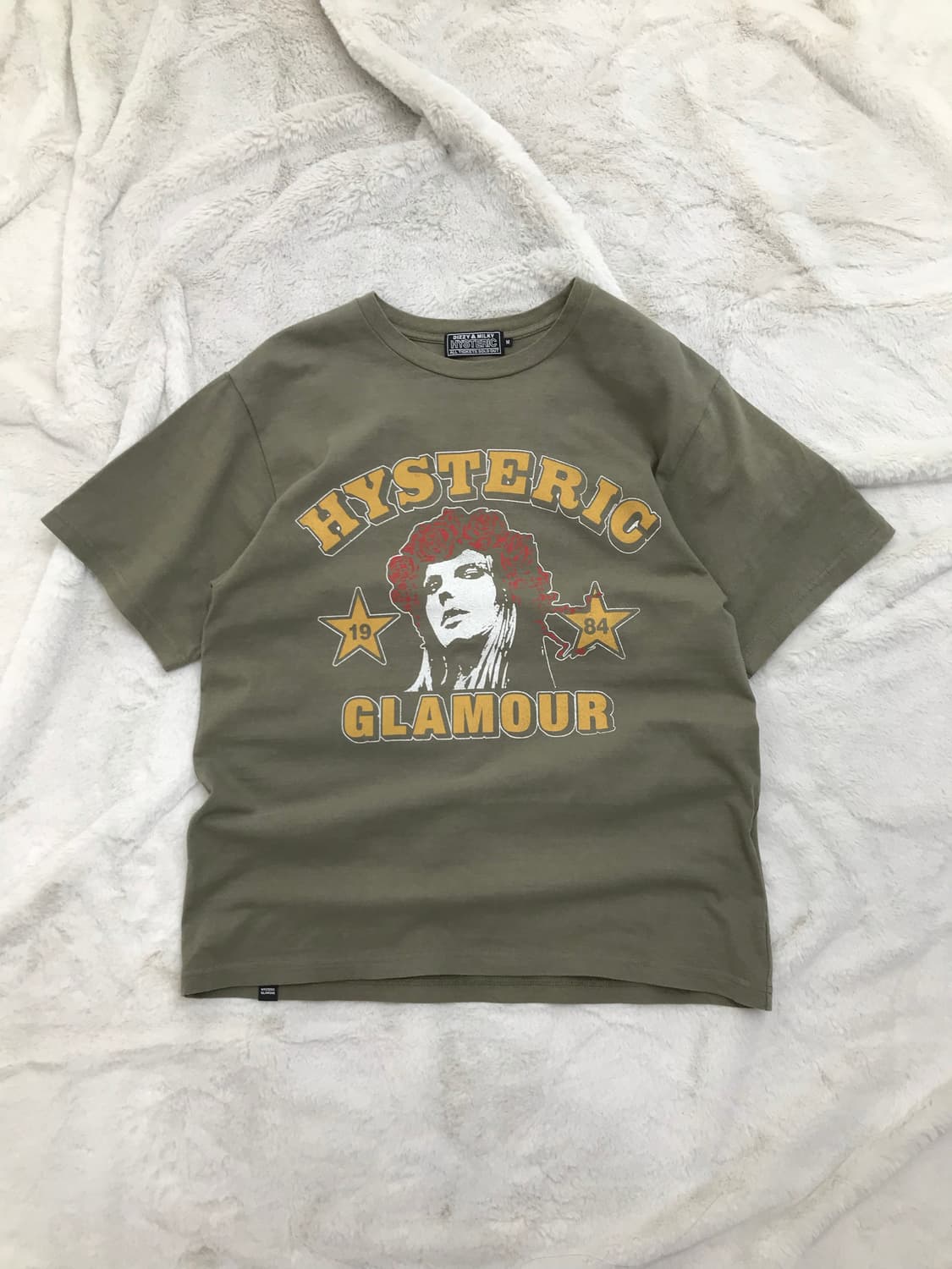 < Hysteric Glamour His Girl Khaki T-shir 상품이미지8