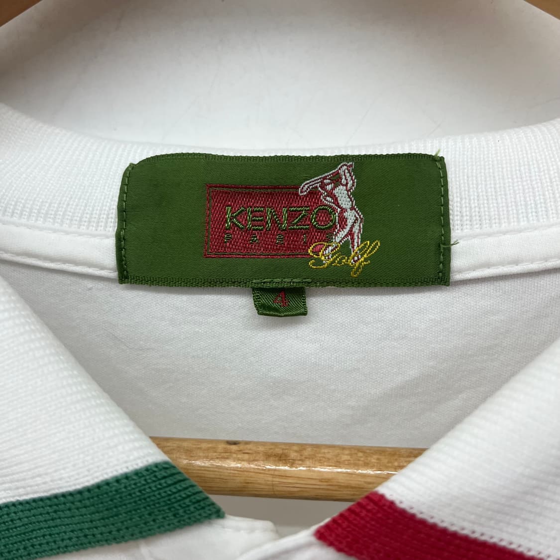 KENZO 겐조 화이트 카라 반팔 폴로티 남XL 상품이미지5