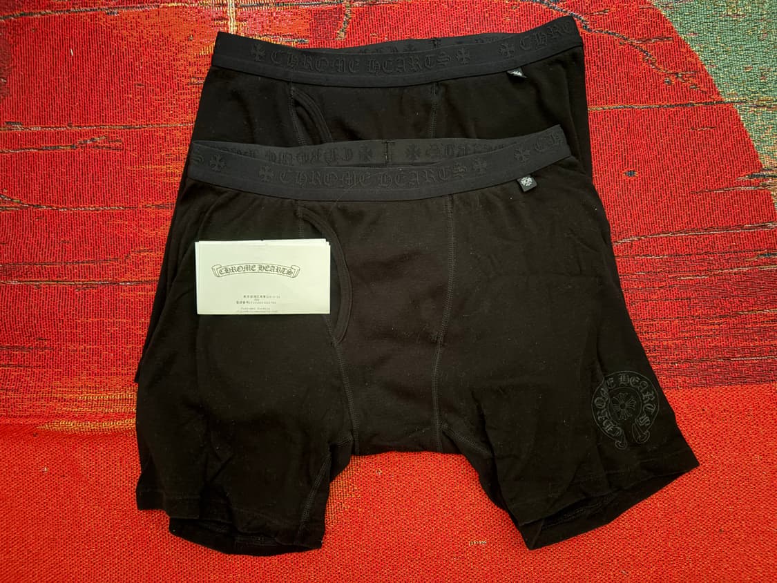 크롬하츠 복서브리프 롱 블랙 L 2개 일괄 상품이미지1