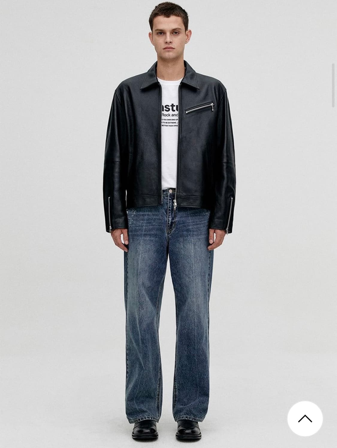 비바스튜디오 카우하이드 소가죽 싱글라이더 자켓 상품이미지1