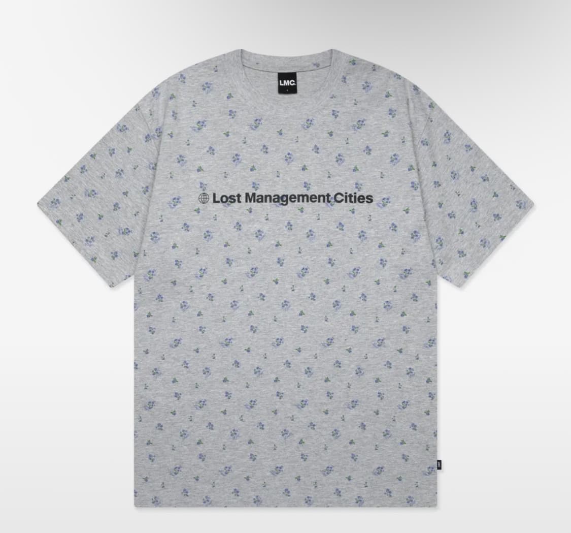 FN OG TEE flower gray M사이즈 상품이미지1