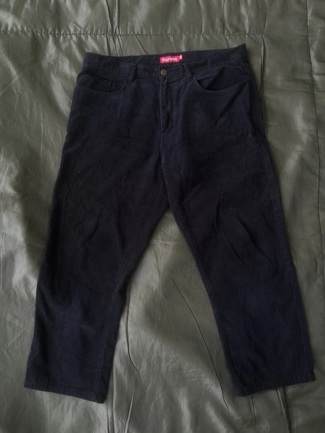 슈프림 코듀로이 팬츠 블랙 36 상품이미지2