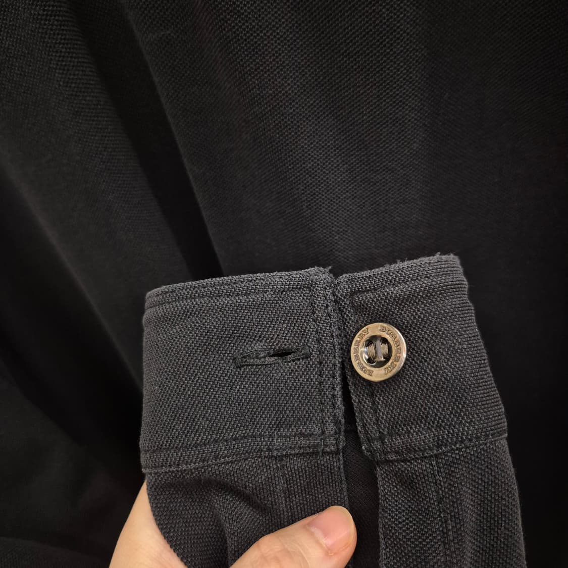 버버리 긴팔 카라티 M 상품이미지5