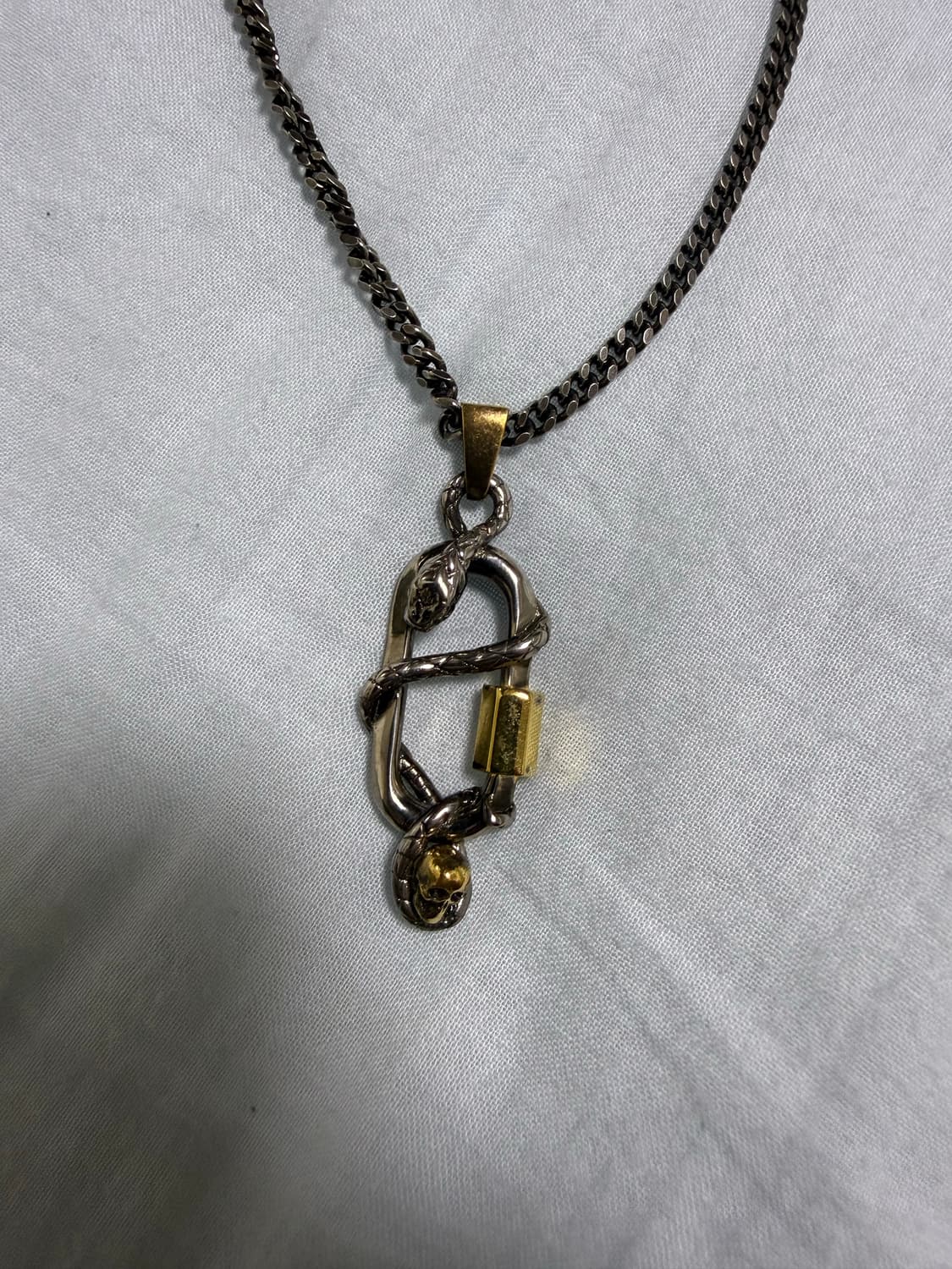 알렉산더맥퀸 스네이크 앤드 스컬 목걸이 상품이미지2