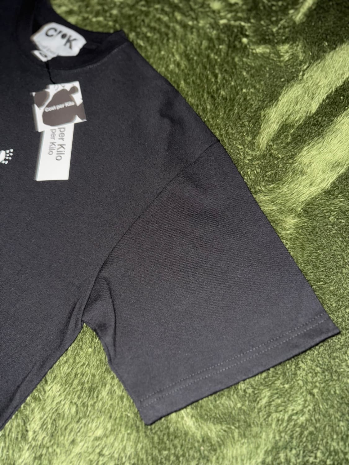 [XL] 코스트 퍼 킬로 데드 베어 그래픽 릴렉스 핏 반팔 티셔츠 블랙 상품이미지4