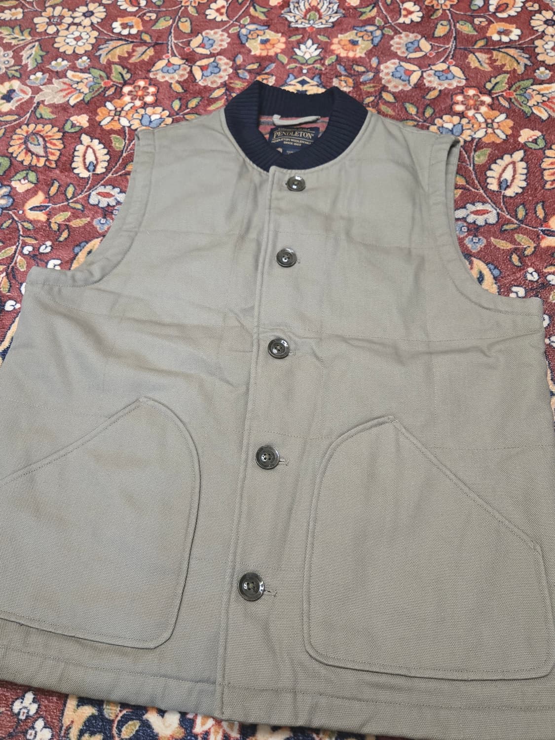 [M] 펜들턴(Pendleton) 코튼 캔버스 울 라이닝 베스트 상품이미지3