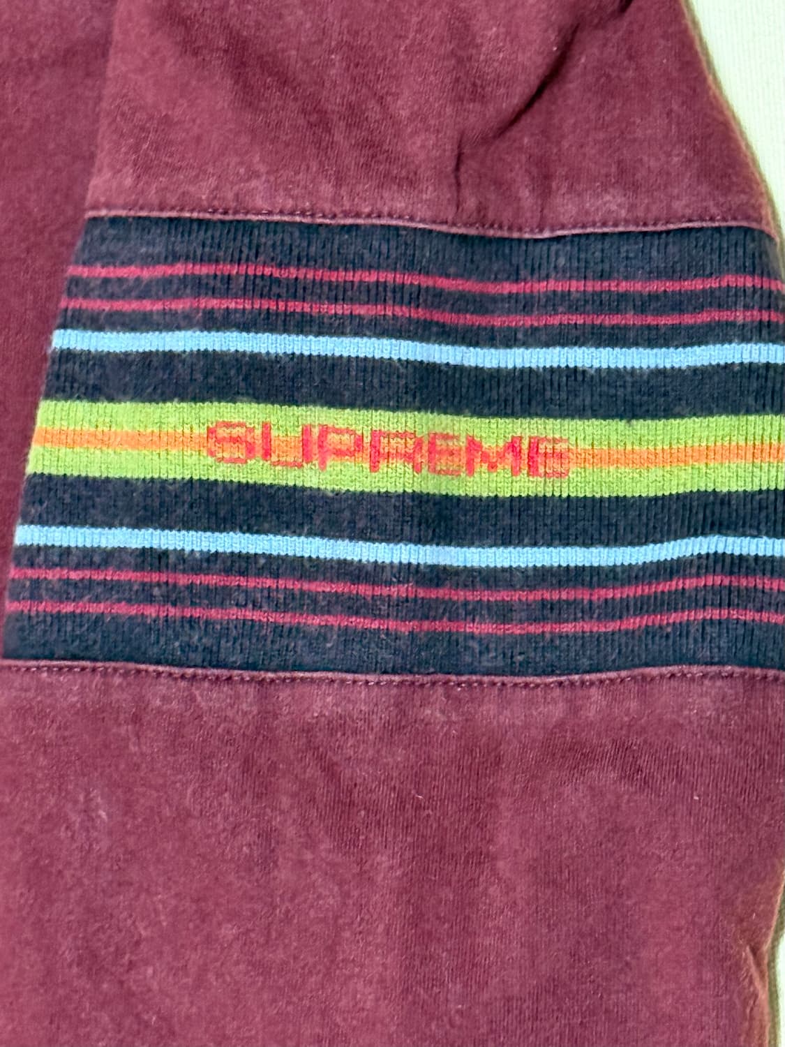 슈프림 니트 패널 스트라이프 롱슬리브 18FW 상품이미지2