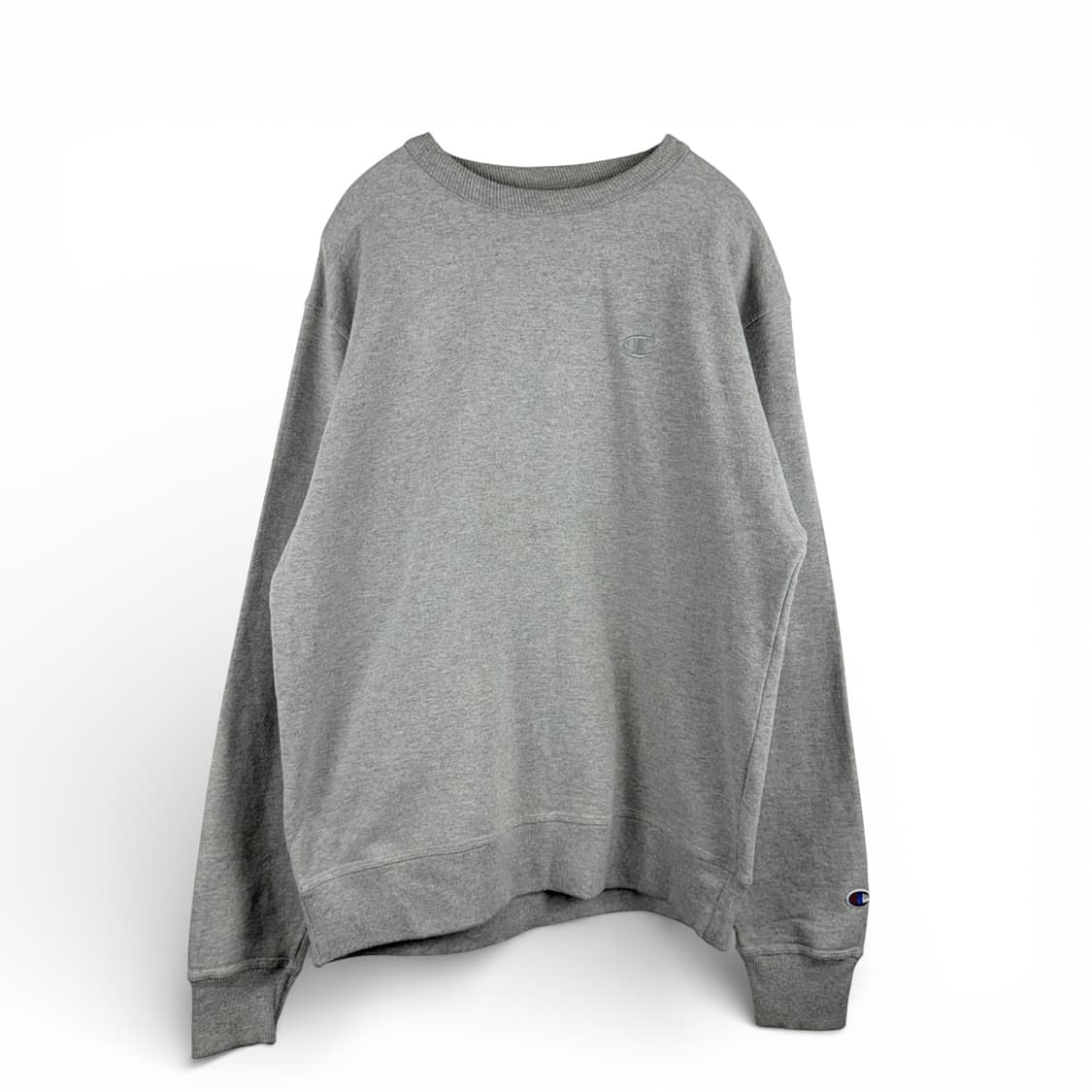 (M) 챔피온 자수로고 라운드 맨투맨 그레이 상품이미지1