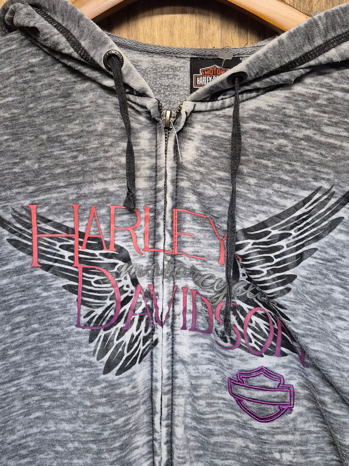 HARLEY DAVIDSON GREY HOODIE ZIPUP  상품이미지6