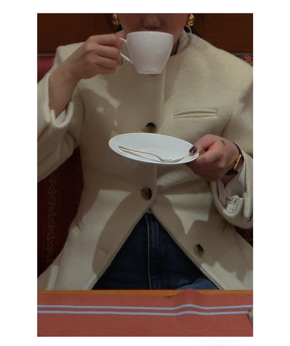 프레클 no collar alpaca jacket 상품이미지5