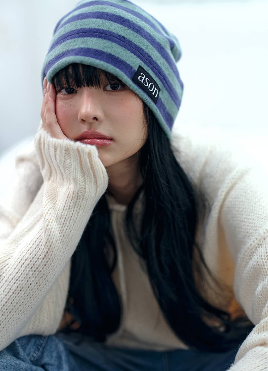 애즈온 비니 ELENA BEANIE / MINT 상품이미지1