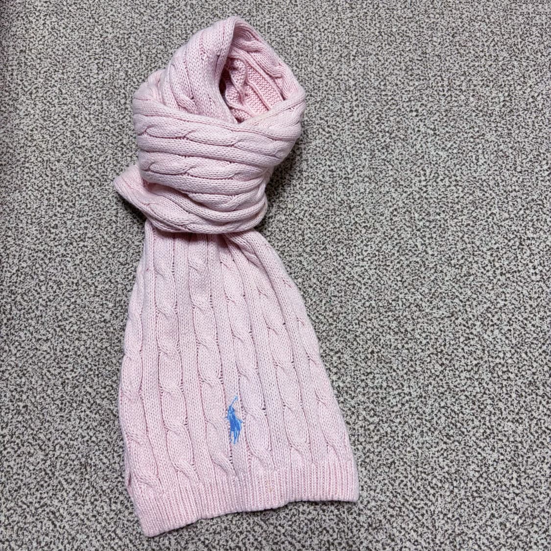 [택포,울20] 폴로 랄프로렌 꽈배기 케이블 머플러 목도리 [A] 상품이미지1