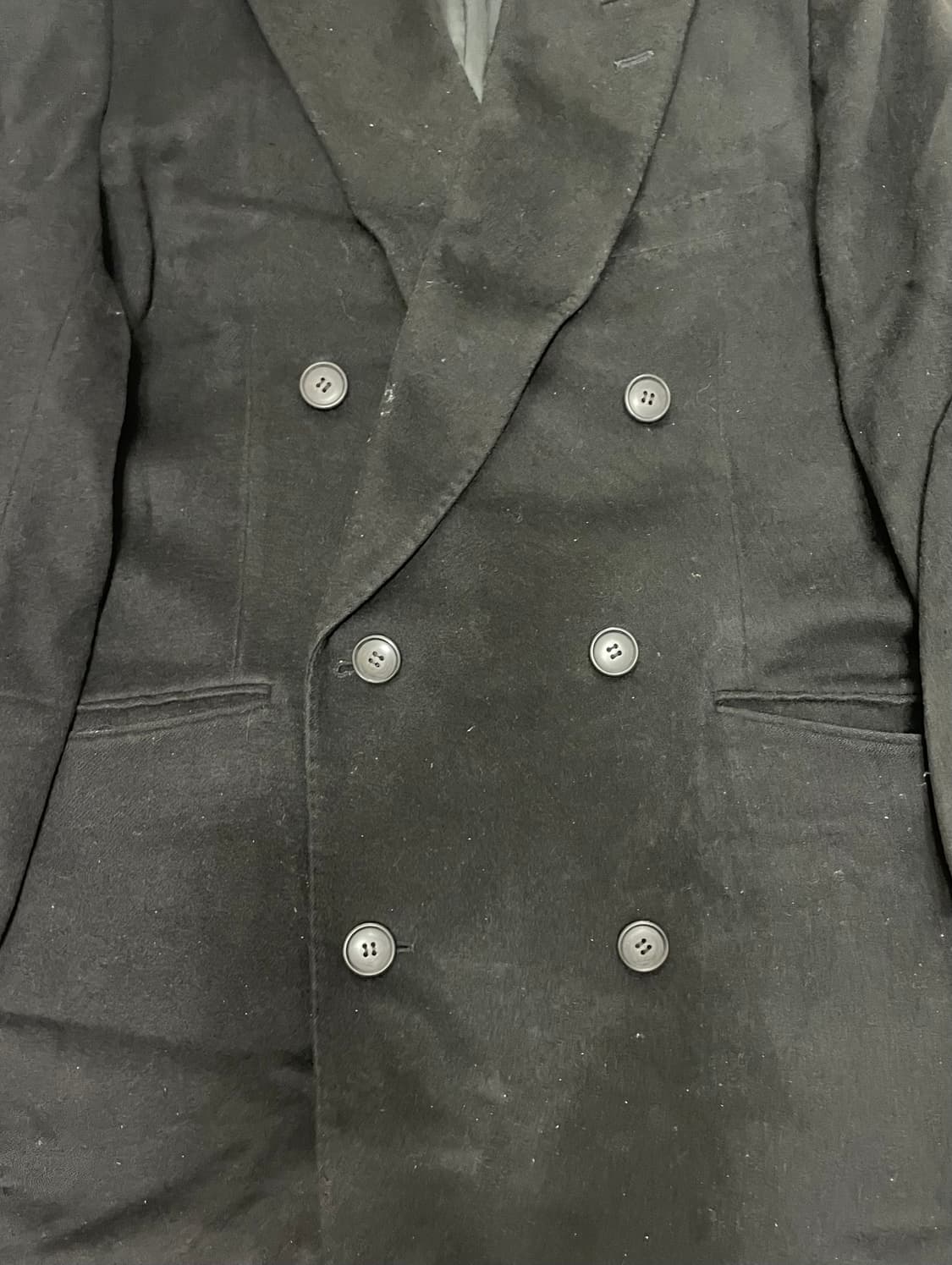 어깨깡패 오버핏 캐시미어 블랙 코트 상품이미지4