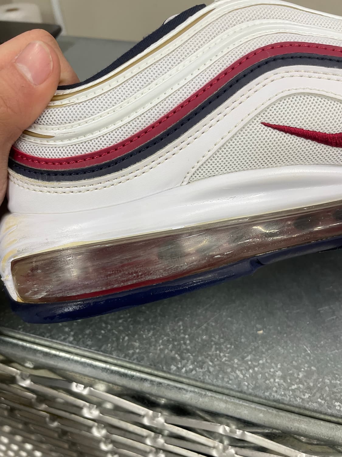 나이키 에어맥스 97 화이트 블랙 실버 285 상품이미지9