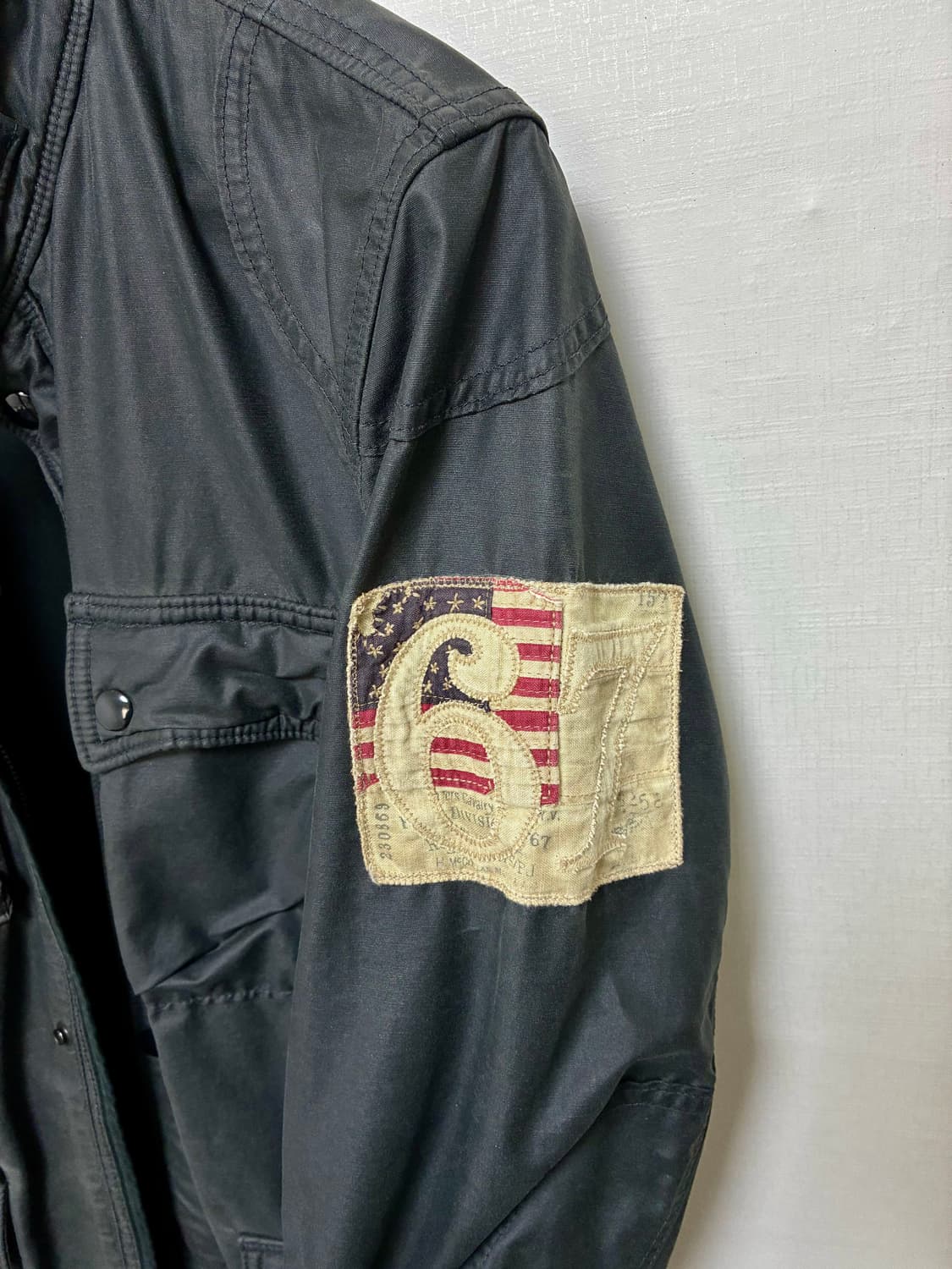 폴로 진스 블랙 코팅 모토자켓 상품이미지2