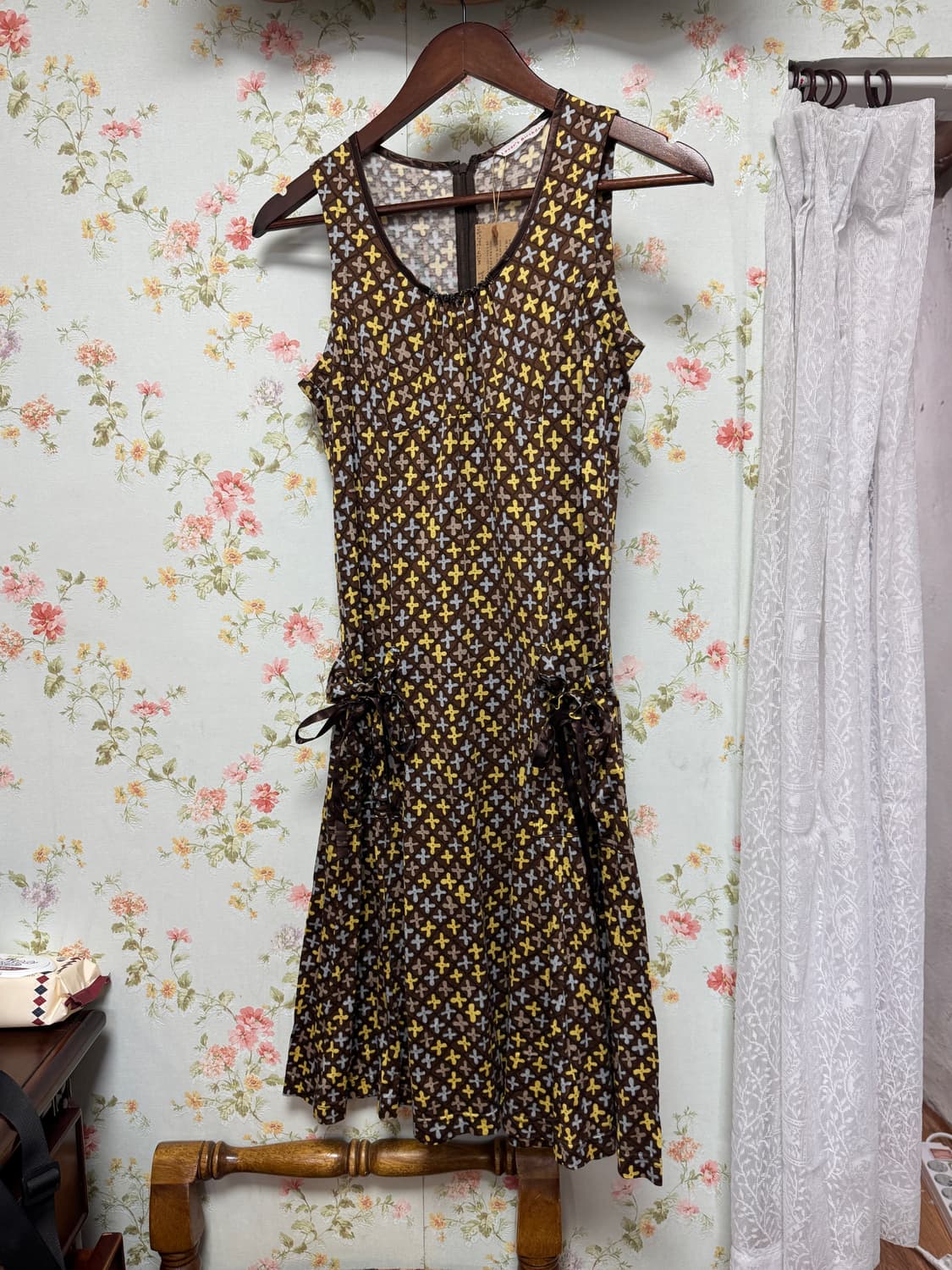 빈티지 슬리브리스 원피스 상품이미지1