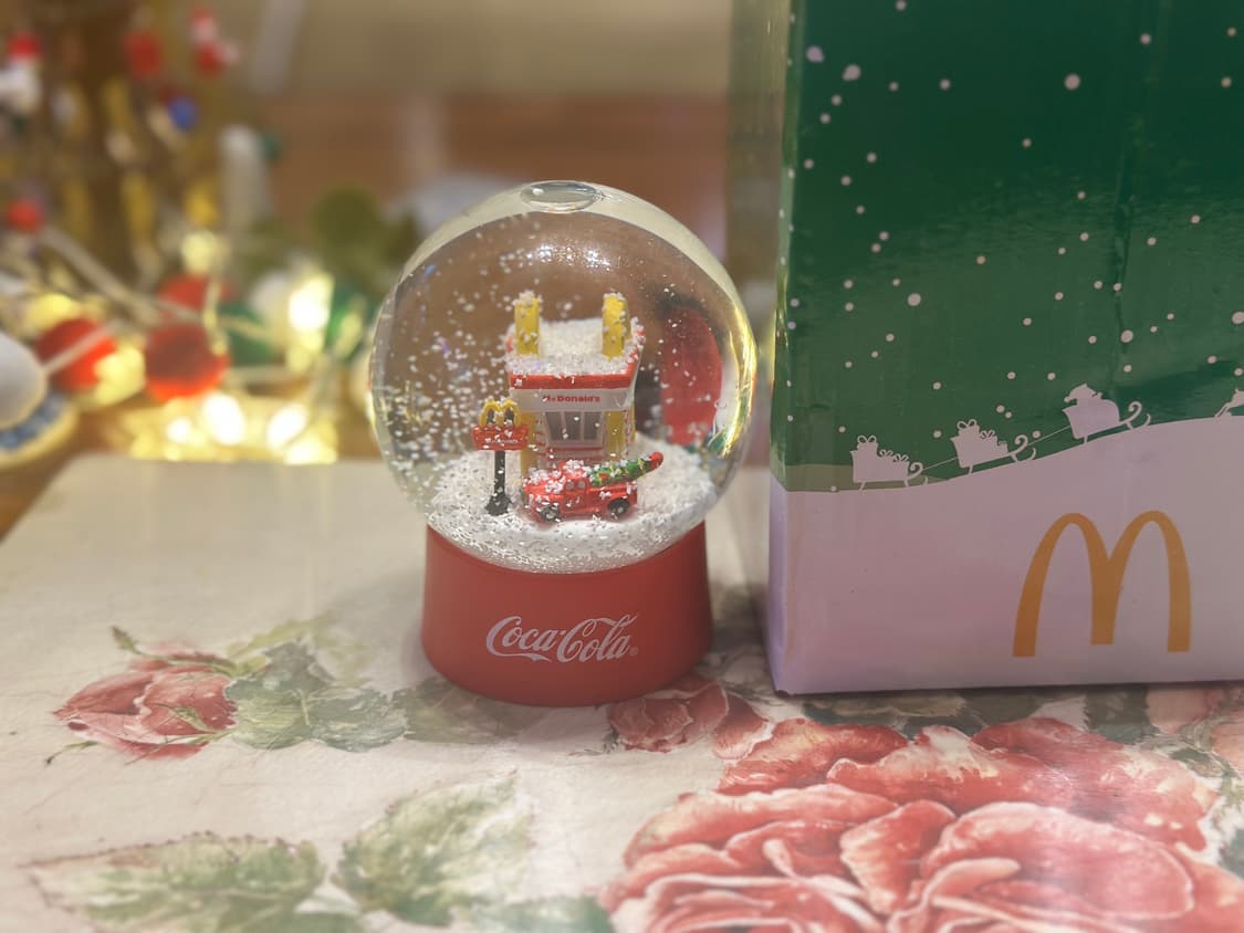 맥도날드 코카콜라 콜라보 크리스마스 스노우볼 상품이미지2