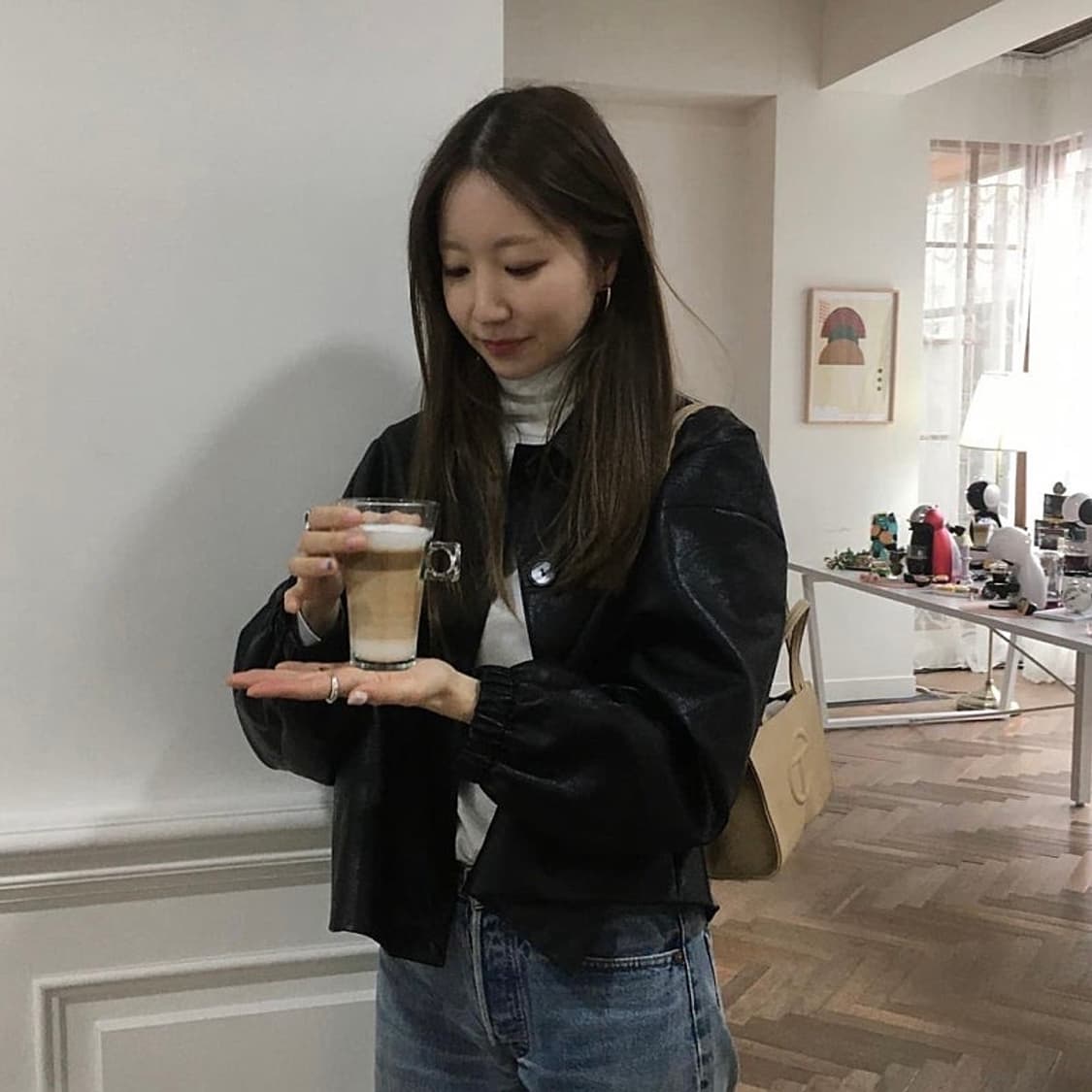 SISIASAURS FAKE LEATHER JACKET 시시아사우르스 상품이미지8