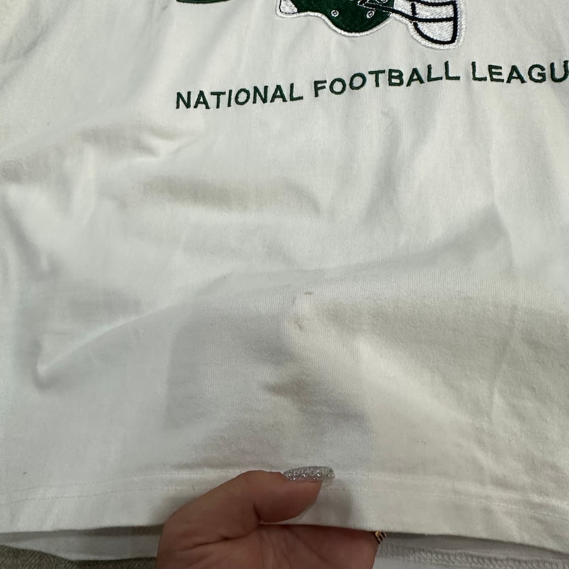 NFL 뉴욕 재츠 JETS 빅로고 자수 반팔티M 상품이미지5