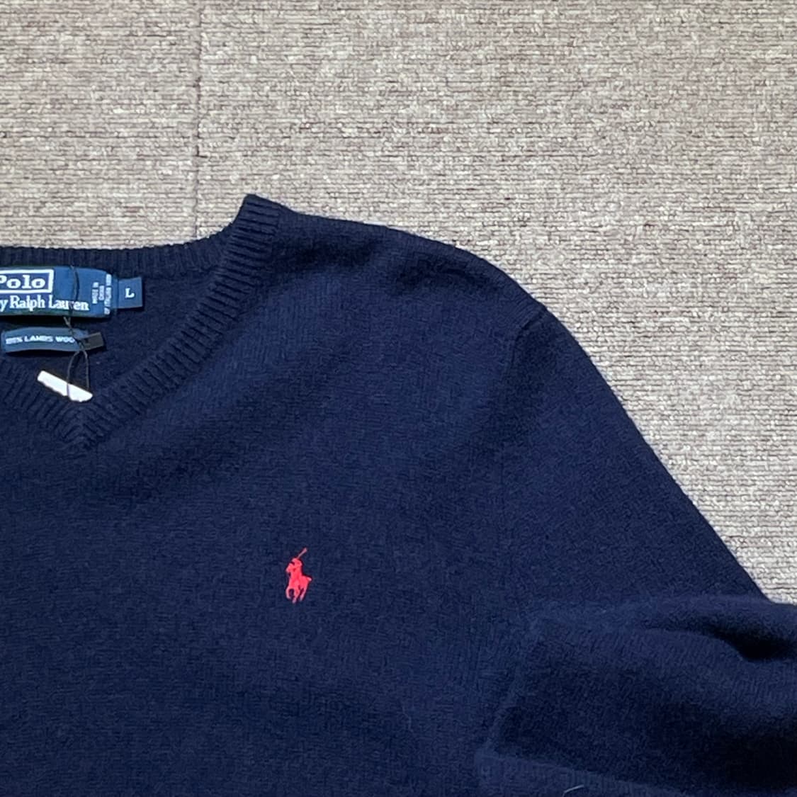 (L) POLO 폴로 랄프로렌 울 브이넥 니트 상품이미지4