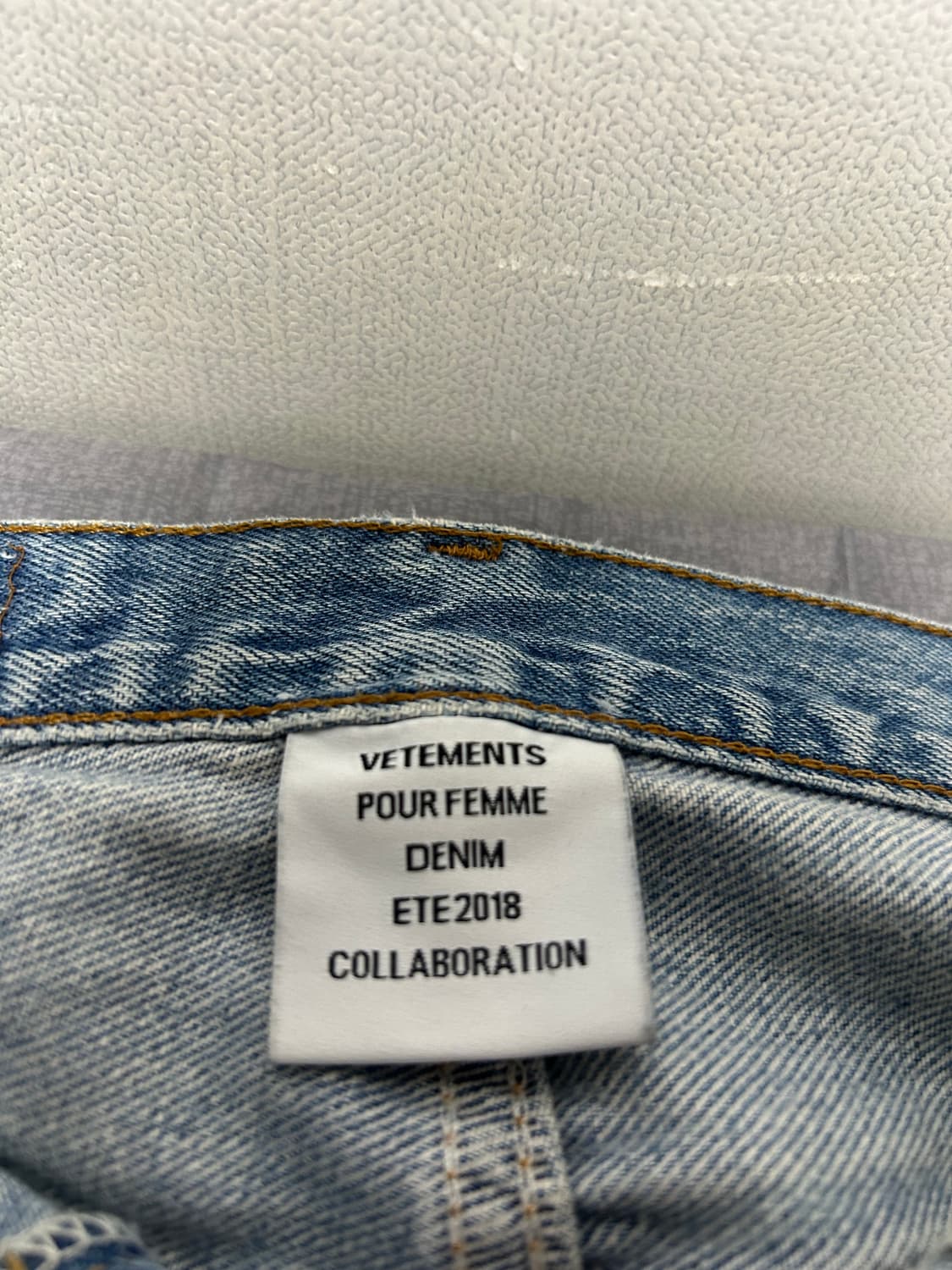 [S] 베트멍 리바이스 앞 자수 로고 데님 팬츠 상품이미지4