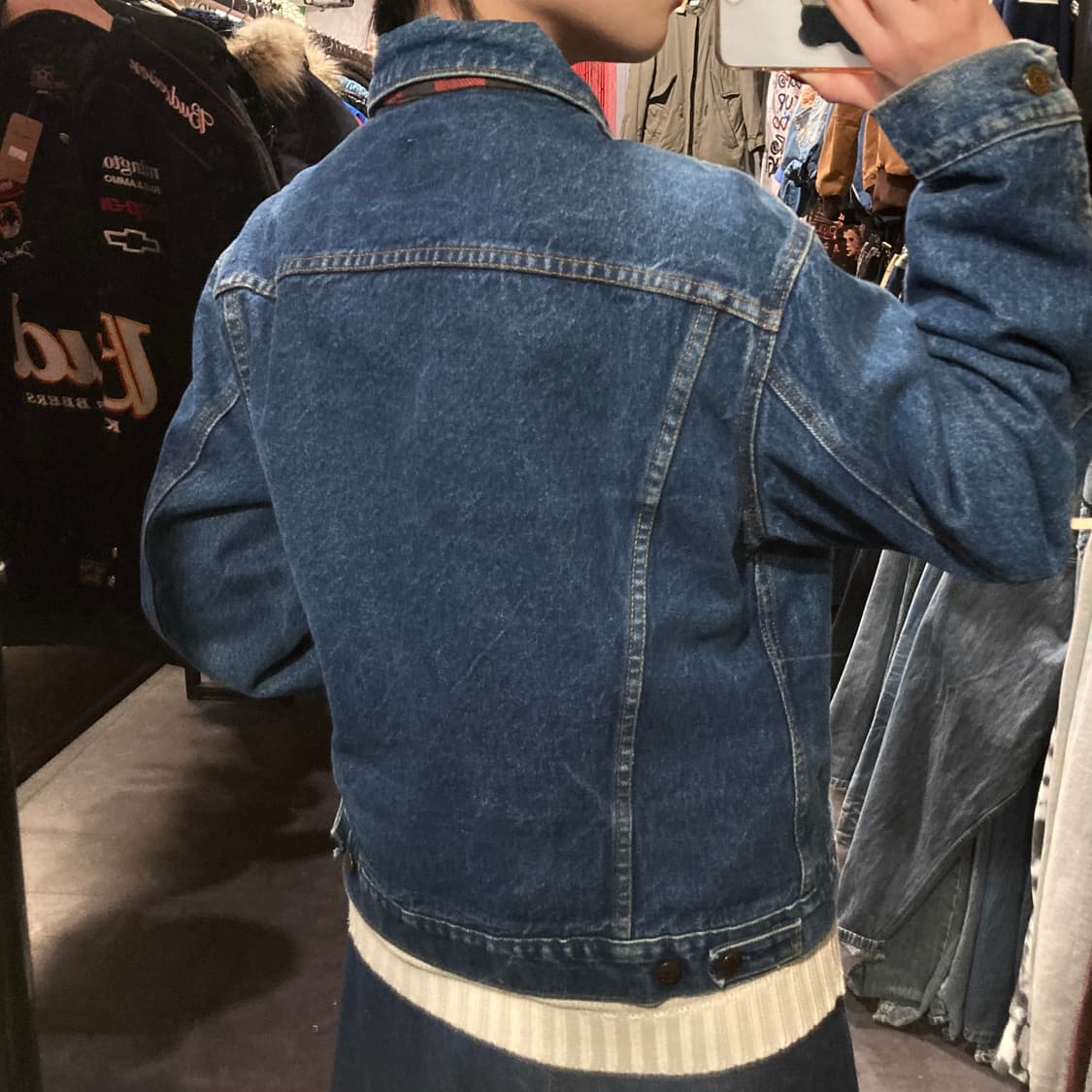 [IM] 플레인 포켓 데님 워싱 자켓 중청 상품이미지6