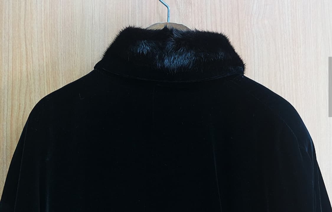 90's Racess  리얼 밍크 믹스 벨벳 판초 망토 상품이미지6