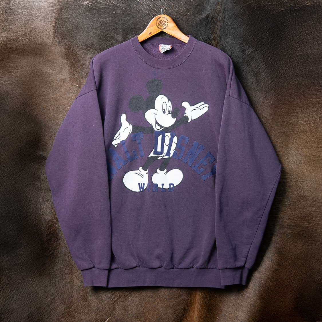 [110] 80s~ 디즈니 미키마우스 USA 메이드 50/50 스웻셔츠 상품이미지1