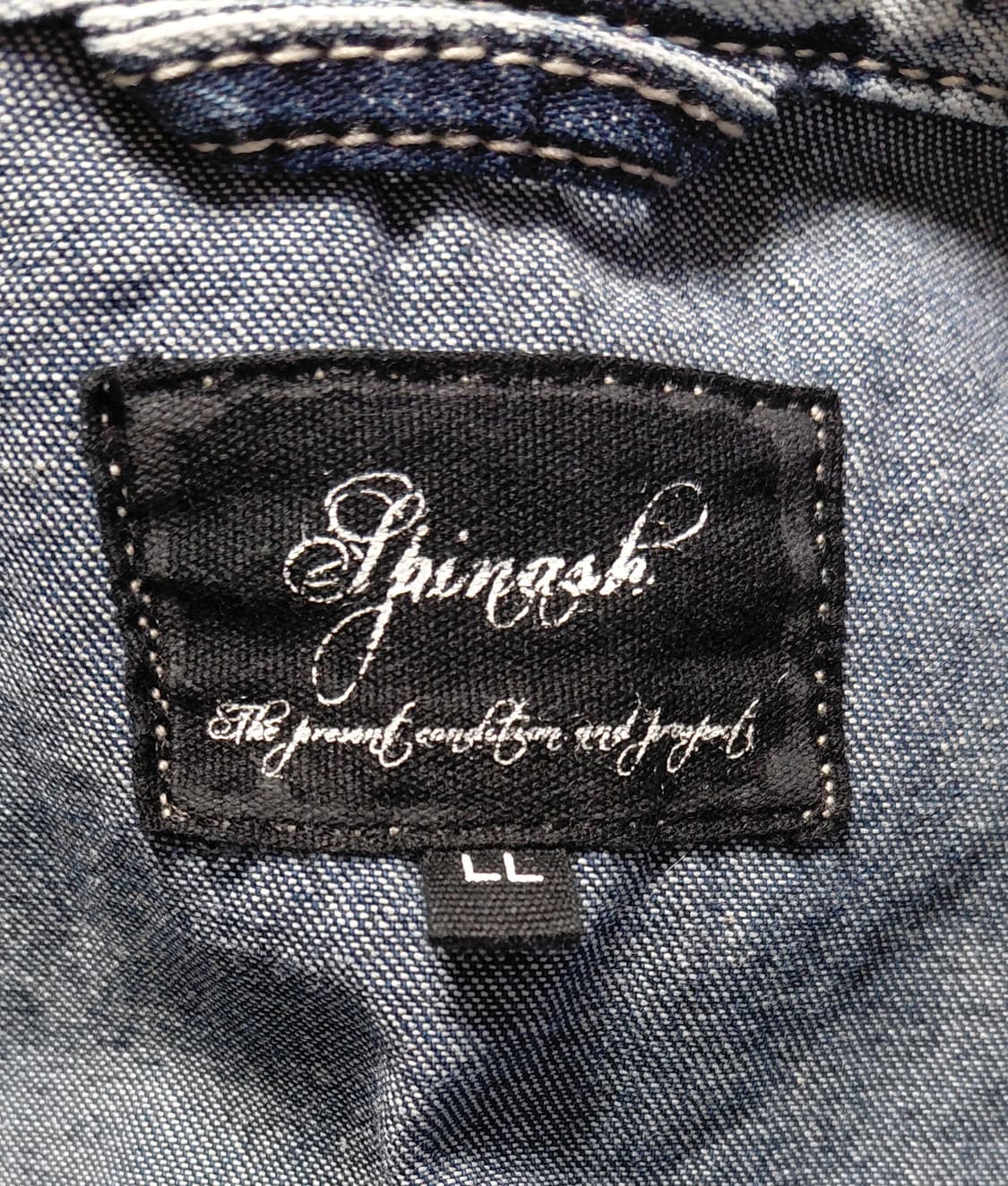 [LL] Spinash 빈티지 워싱 데님 웨스턴 반팔 셔츠 상품이미지6