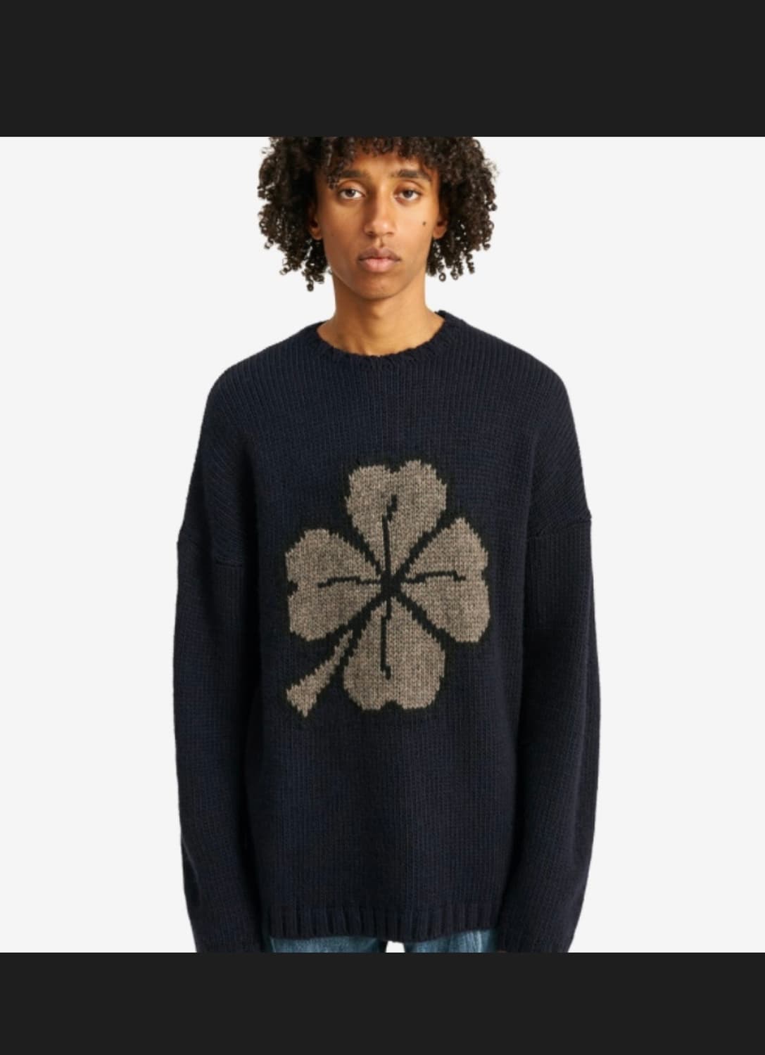 아워레가시 21fw round neck lucky clover knit 상품이미지3