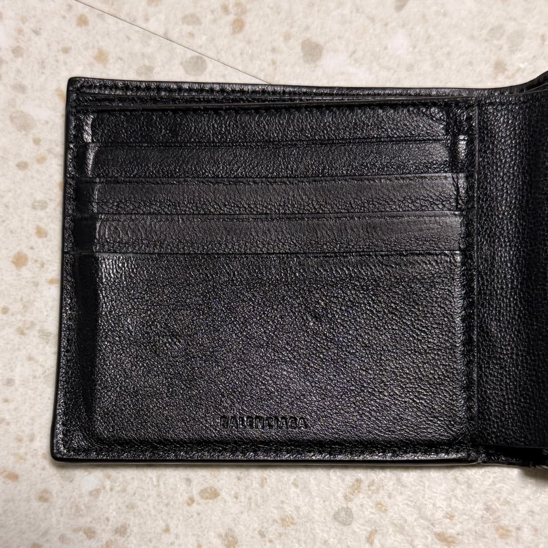 발렌시아가 캐쉬 스퀘어 반지갑 블랙 상품이미지3