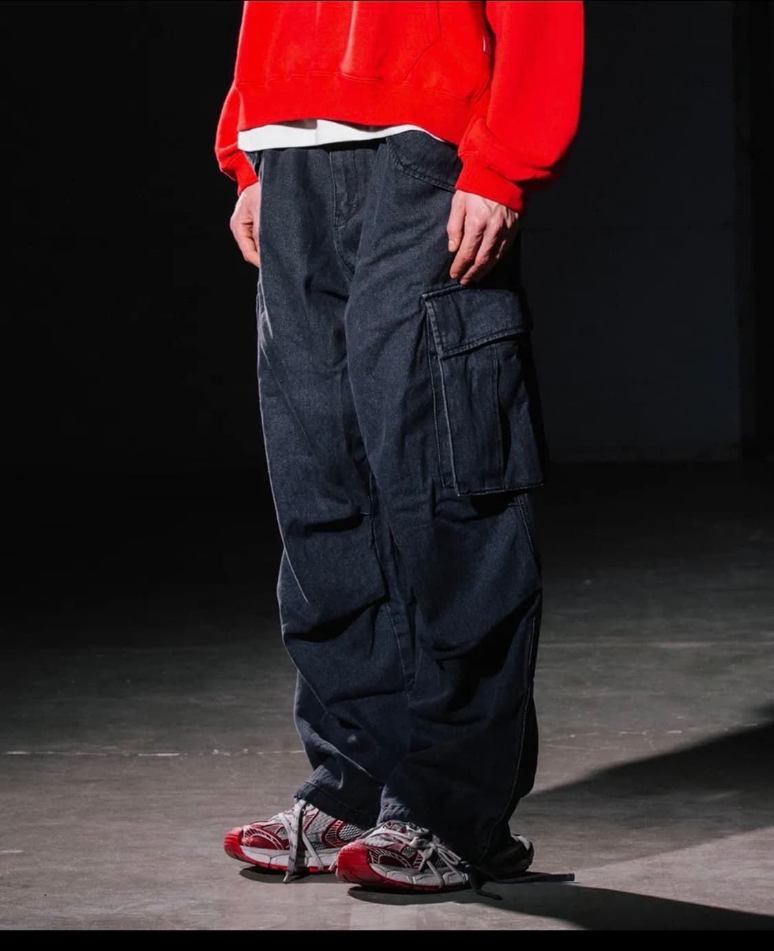 빅유니온X깡 콜라보 데님 카고팬츠 상품이미지2