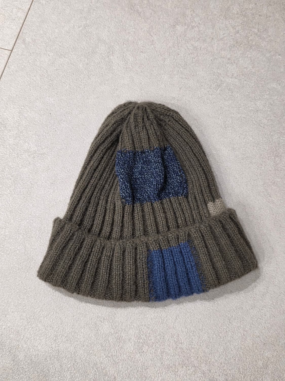 캐피탈 5G 울 츠기하기 니트 캡 그레이 상품이미지2