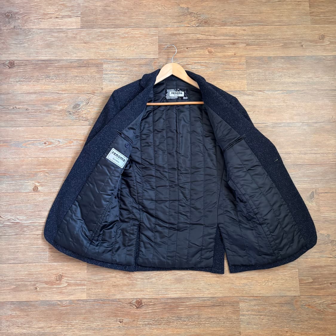 레노마 슬림핏 자켓 FW 독특한 질감 95 다크네이비 콤비 상품이미지3