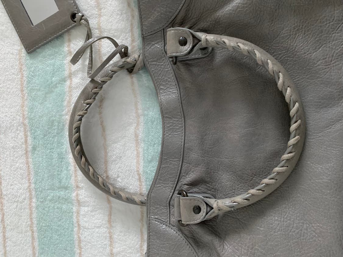 발렌시아가 시티 모터백 그레이 벨로백 상품이미지7