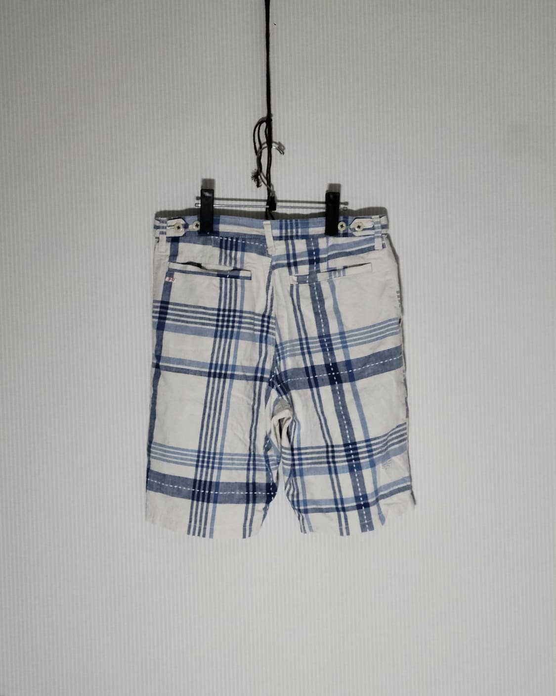 포터 클래식 린넨 체크 반바지 상품이미지3