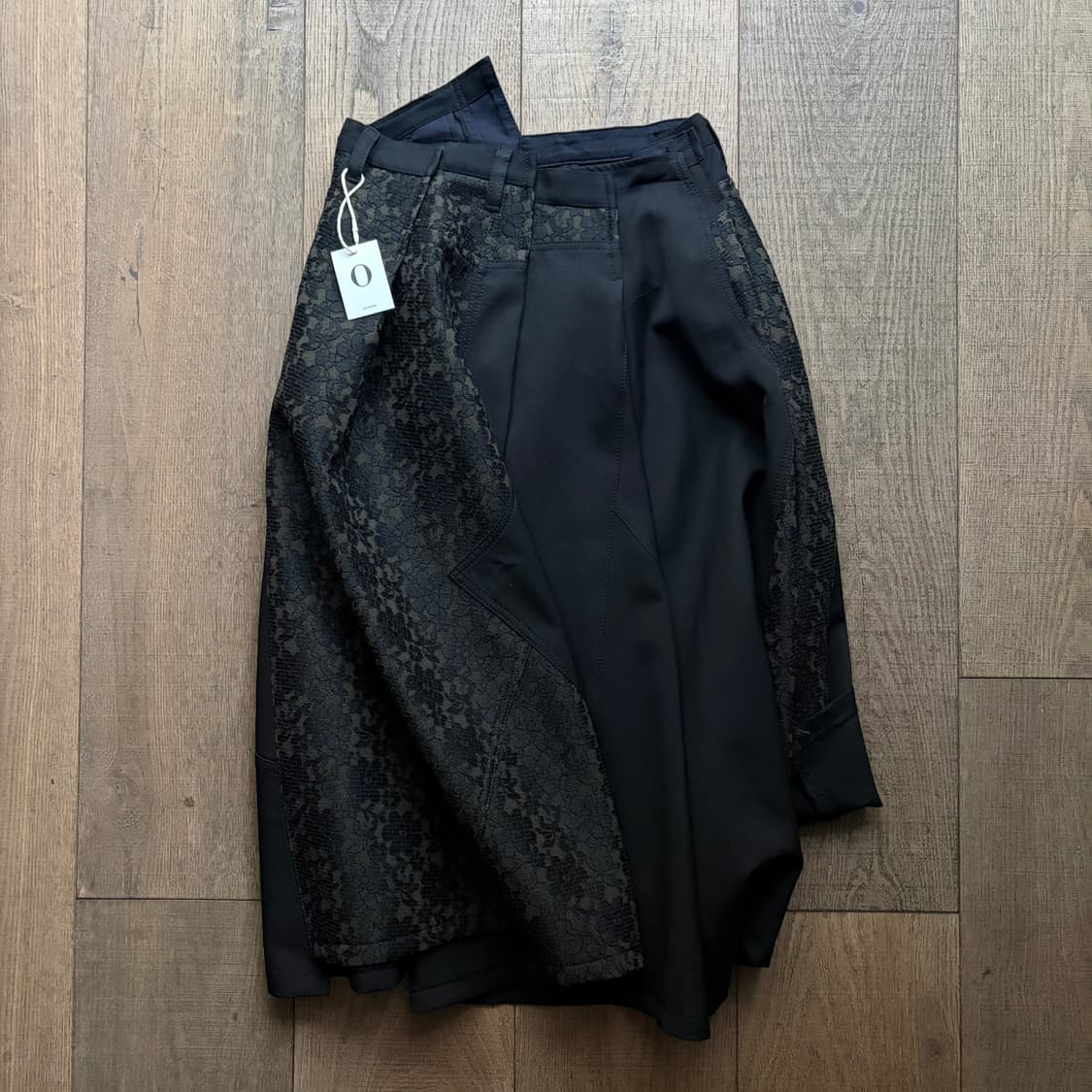 Floral Lace Docking Pleats Skirt 상품이미지7