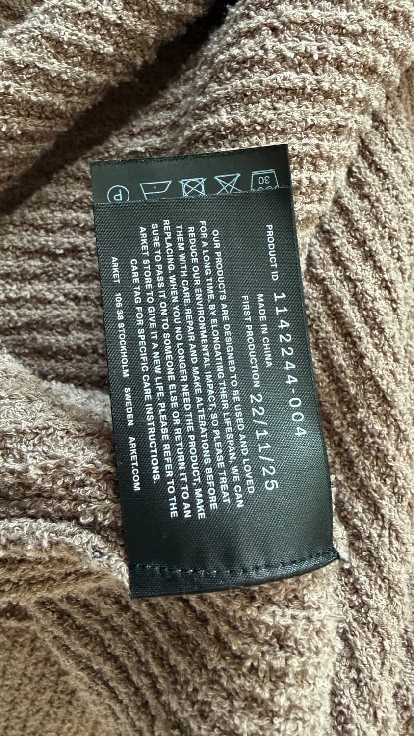 아르켓 ARKET 코튼 부클 니트 루즈핏 M 정가 13만원대 컨디션 굿 상품이미지8