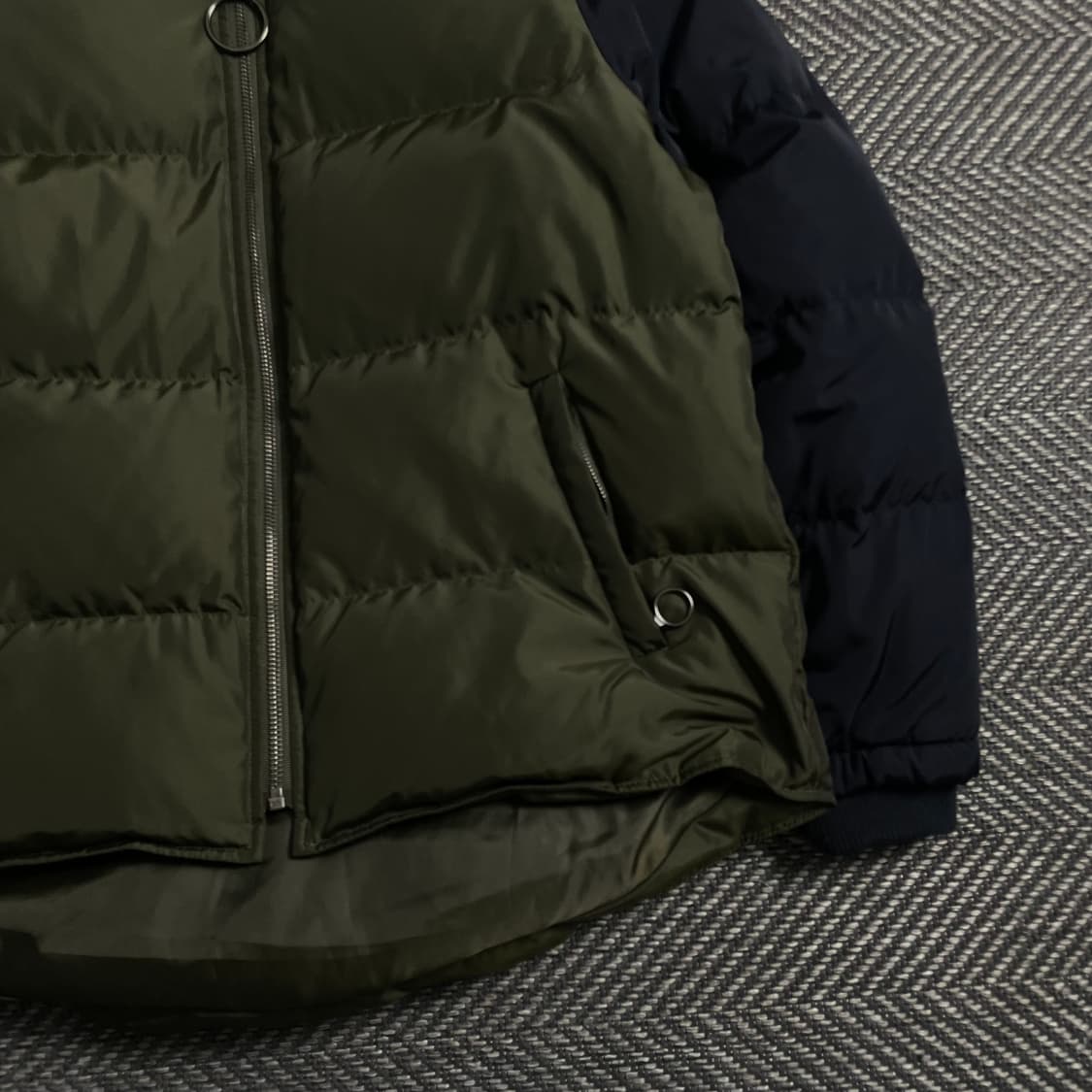 베네통 배색 덕다운 푸퍼 패딩 자켓 y 4740 상품이미지3