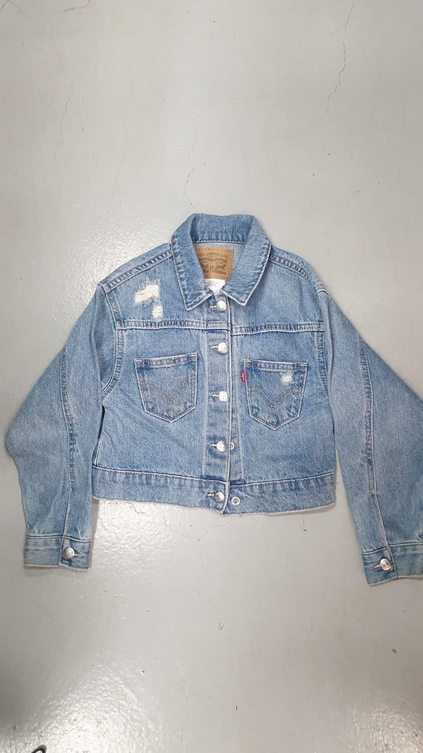 리바이스 여아 데님 크롭자켓 110 상품이미지1