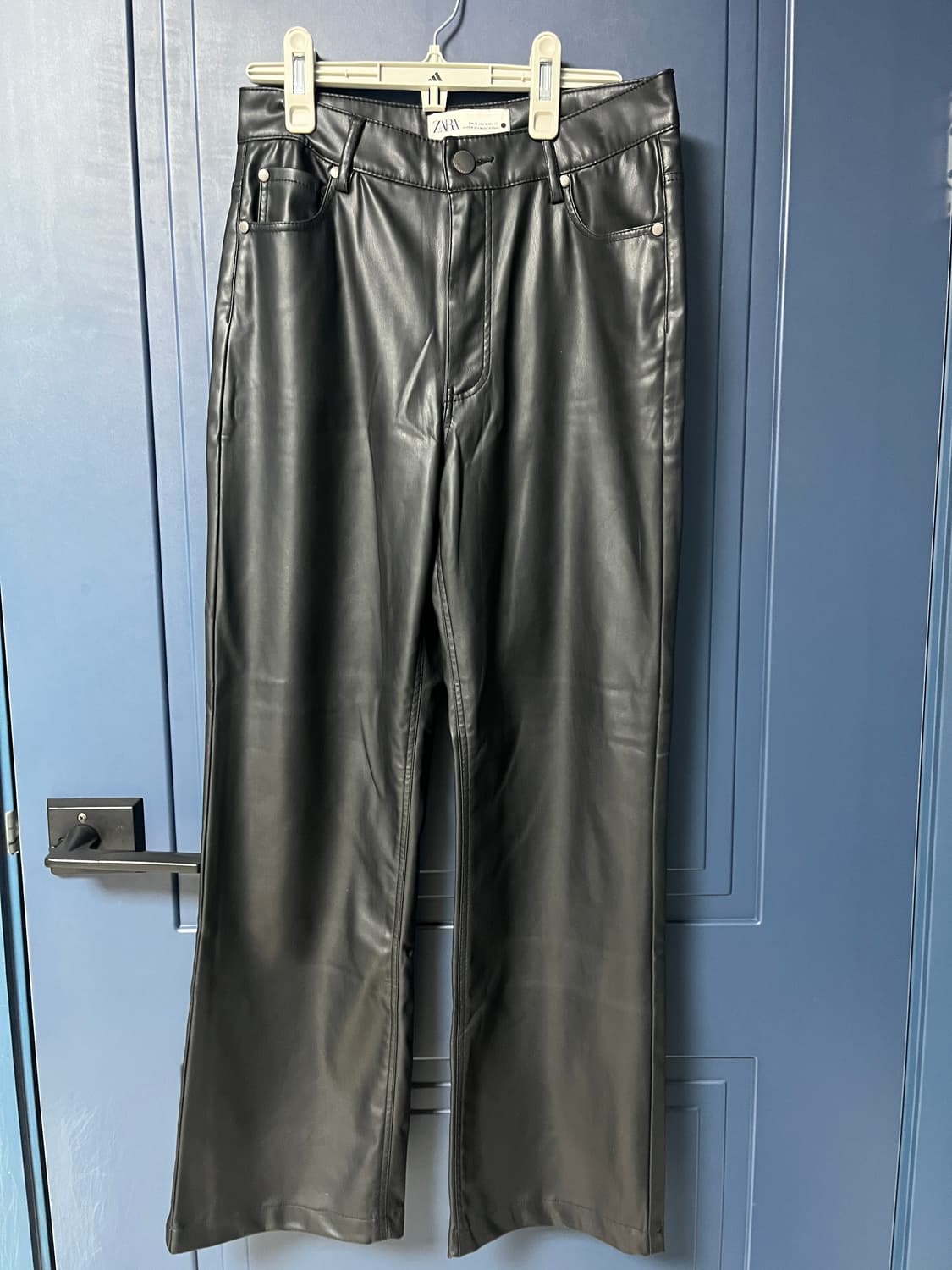 자라 zara 페이크레더 팬츠 렉토 로우클래식 마뗑킴 상품이미지3
