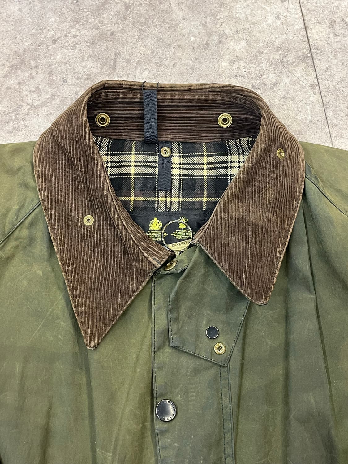 바버 왁스 자켓 카키  #csz1853 상품이미지4