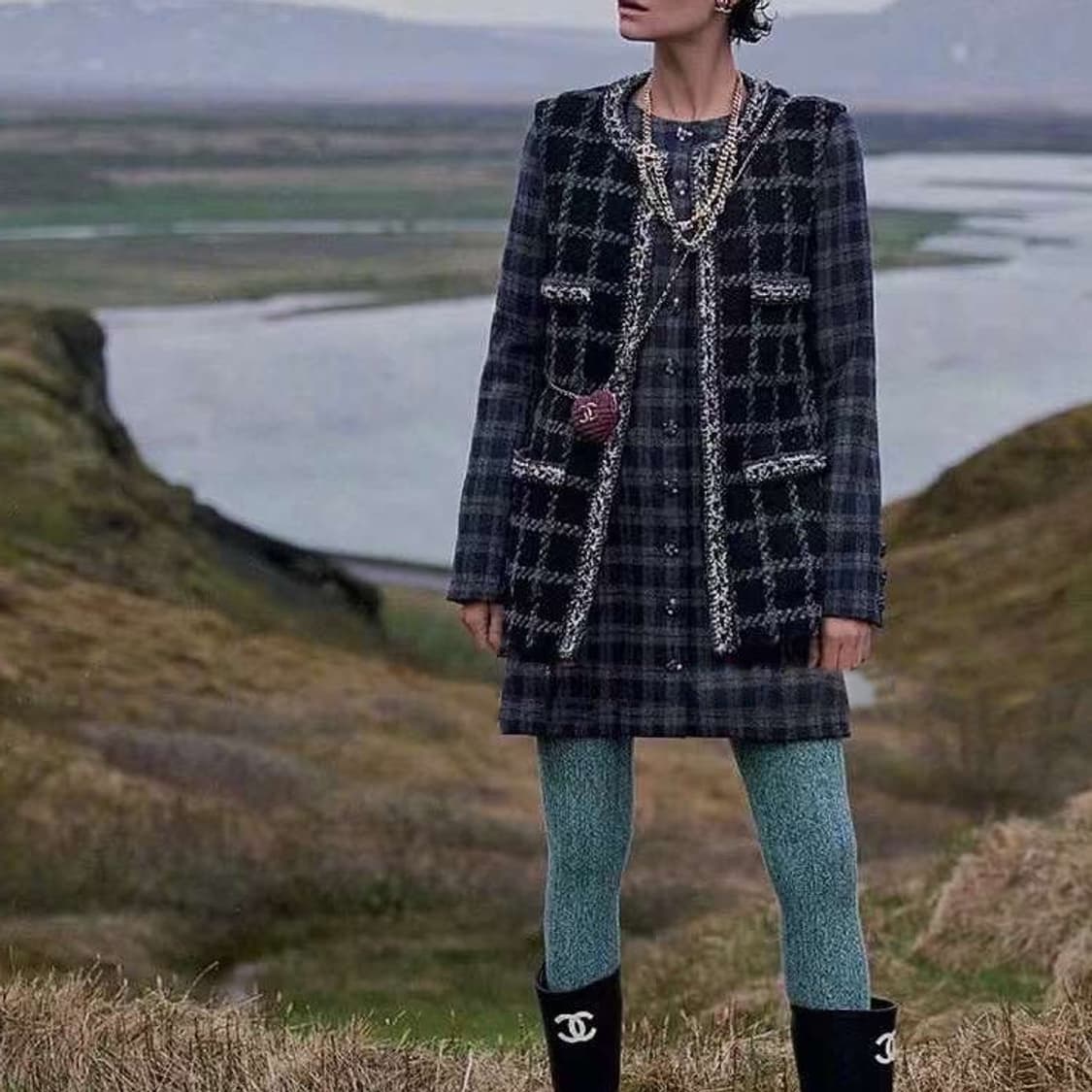샤넬 트위드 베스트 자켓 상품이미지4