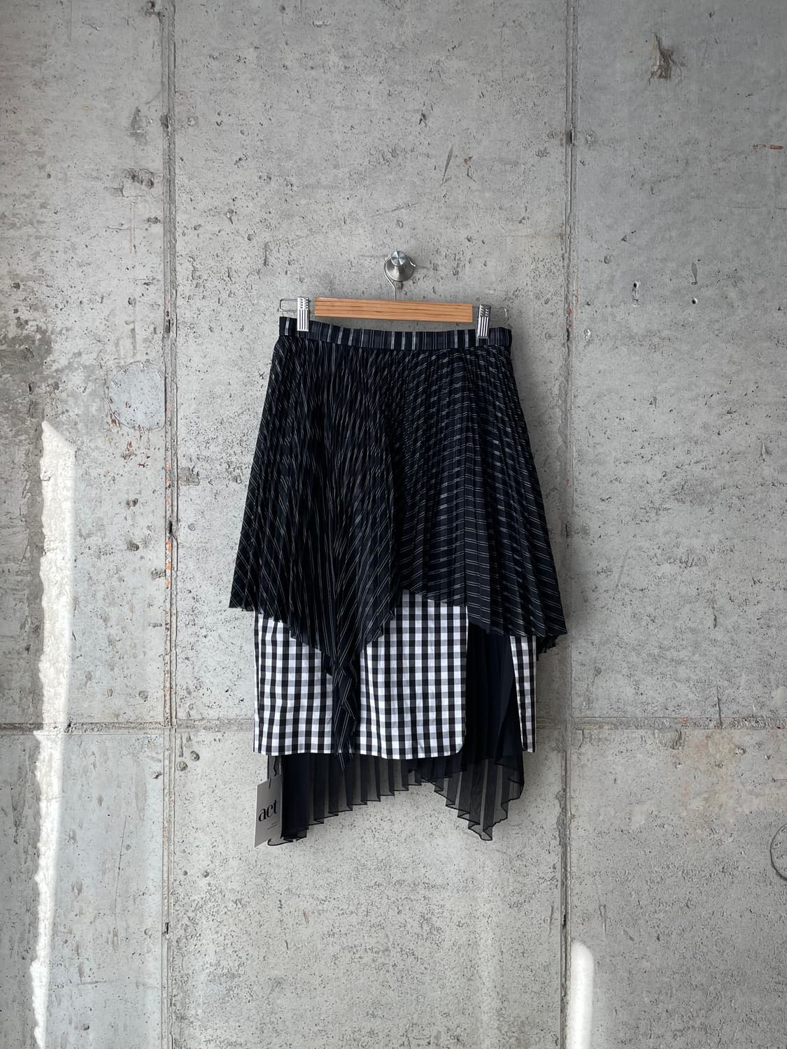Facetasm 체크 패턴 스커트 상품이미지6