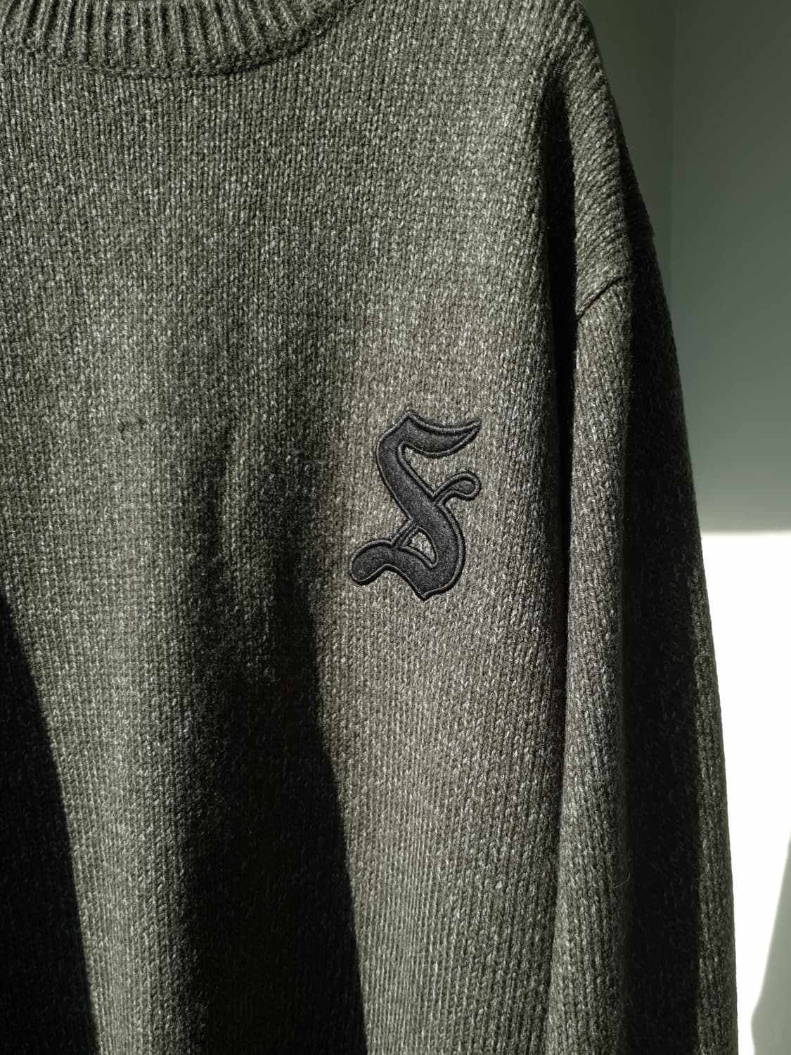 90s Stussy old english knit 상품이미지7