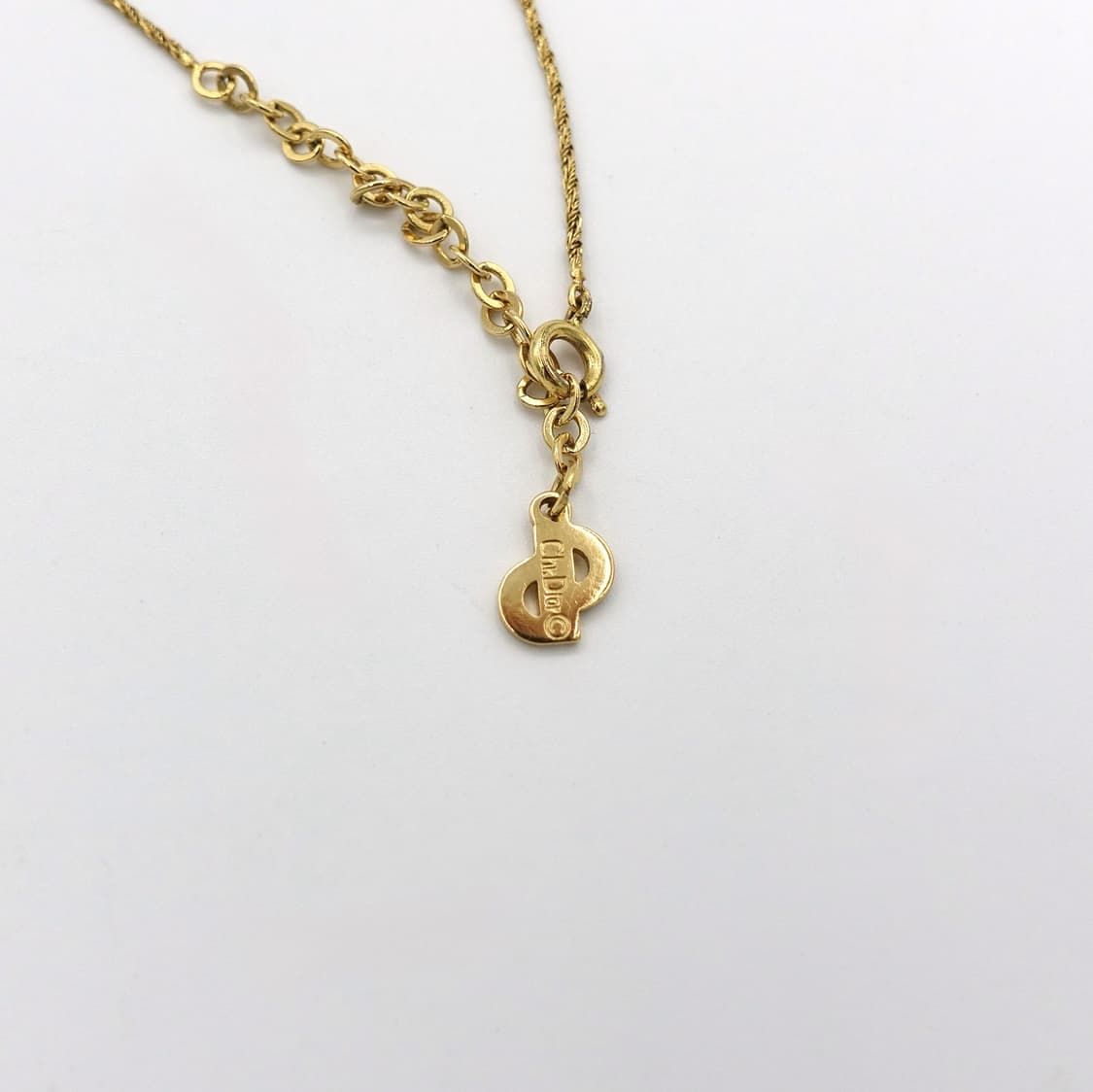 Christian Dior 크리스챤 디올 골드참 진주 목걸이 상품이미지5