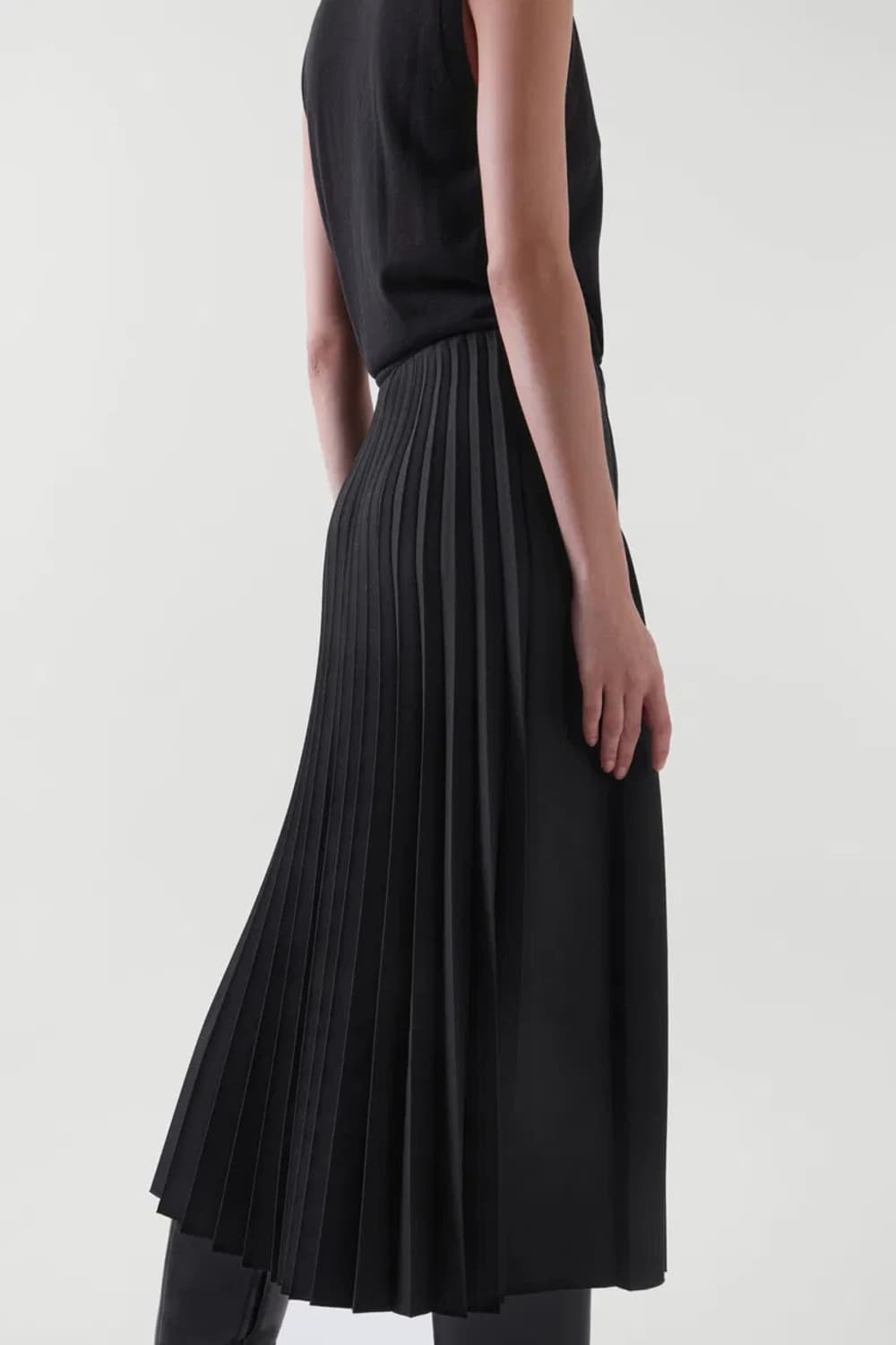 Cos 코스 플리티드랩미디스커트 32 상품이미지5